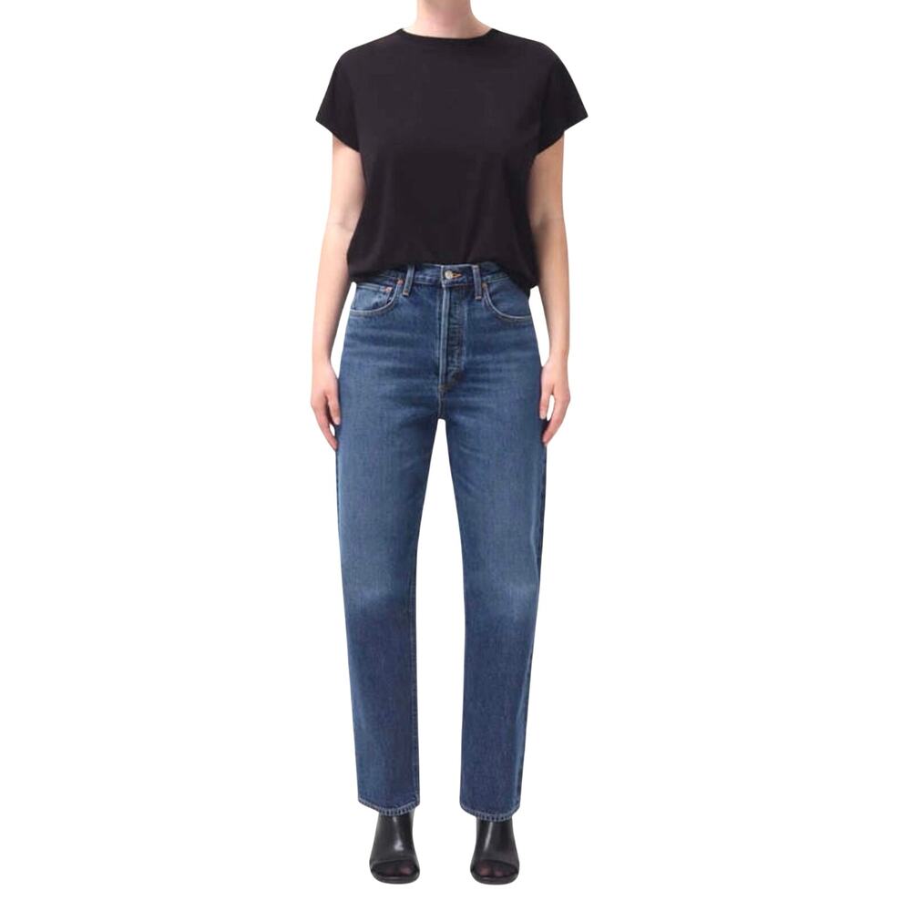 AGOLDE Women’s 90s Midrise Loose Fit Blue Wash Denim Jeans